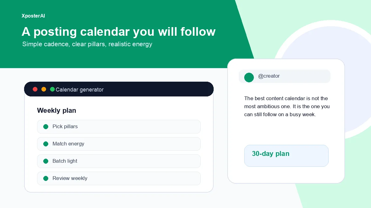 Cover image for How to make a posting calendar you will actually follow
