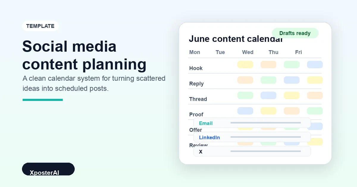 Cover image for A Practical Social Media Content Planning Template