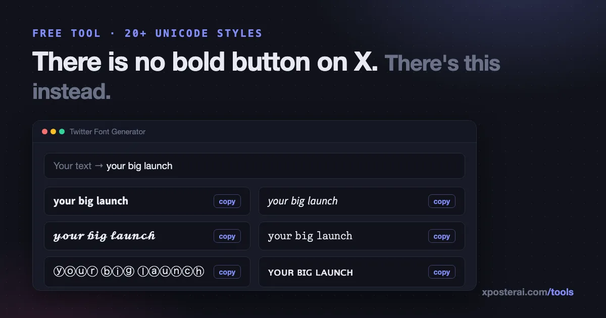 Cover image for Twitter fonts explained: how 𝗯𝗼𝗹𝗱 and 𝘪𝘵𝘢𝘭𝘪𝘤 text works on X (and when it backfires)