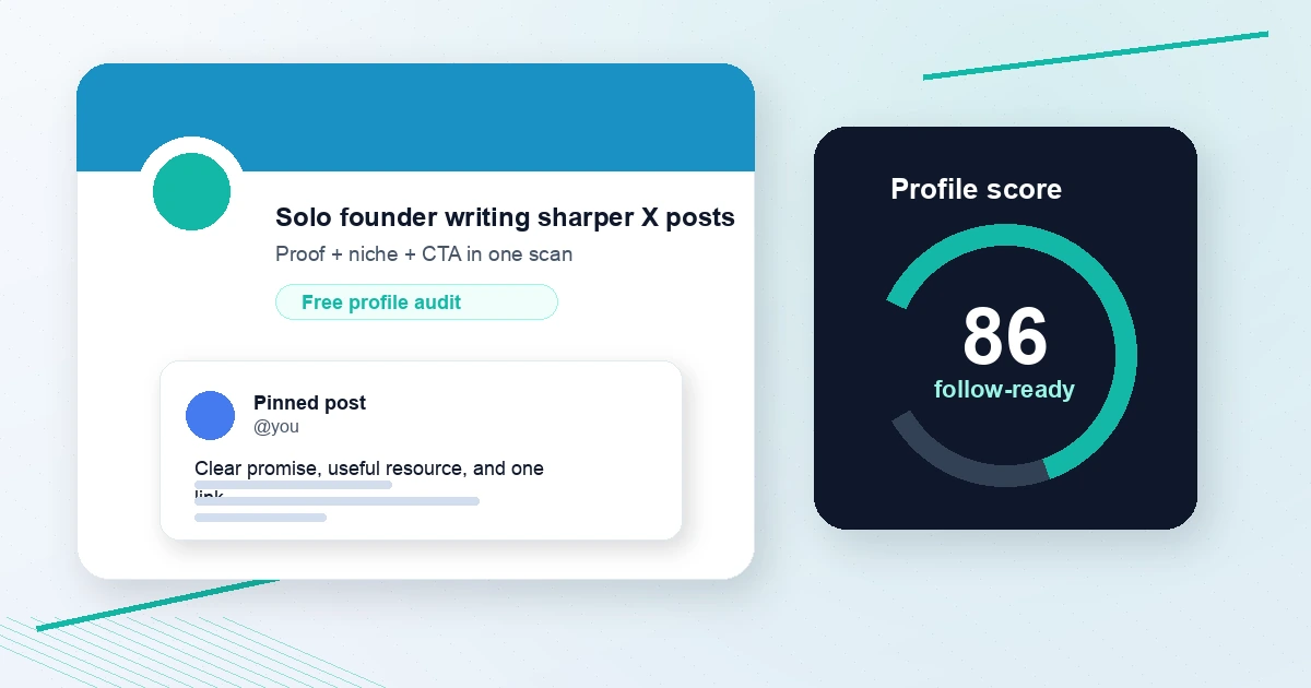 Cover image for Why people visit your X profile but don't follow: a 10-minute audit